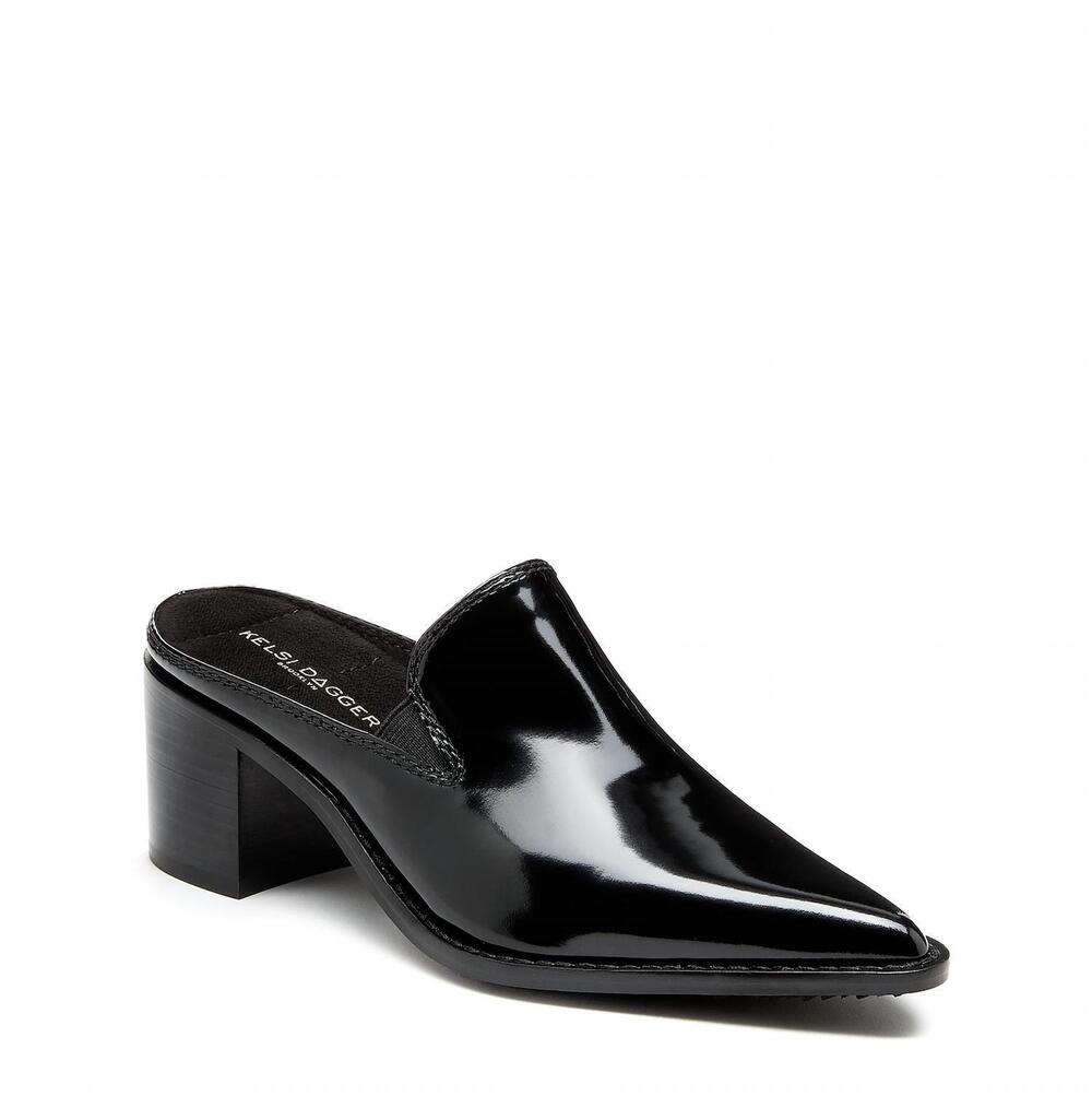 NEW KELSI DAGGER women's mason mules in black